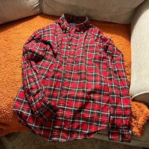 Ralph Lauren Polo red and green plaid long sleeve button down